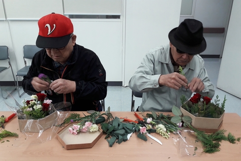 괴안동 100세 건강실, 어르신 우울예방 원예 강좌