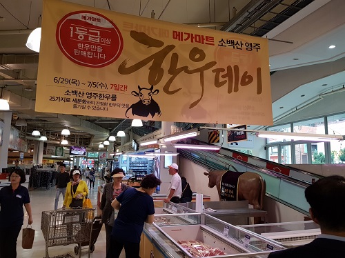소백산 청정지역 영주한우 맛！ ‘부산·경남지역 강타’