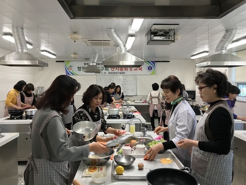 창녕군향토음식연구회 한식기반 퓨전요리 교육