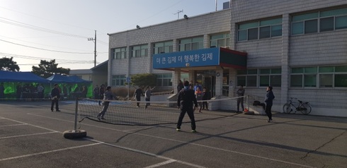 죽산면, 죽산농협, 죽산면 청년회, 친선족구경기로 우리는 하나！