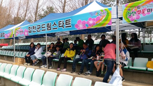 합천백리벚꽃길 달리다