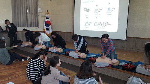 나비대축제 대비 보건공무원 응급처치 교육 실시