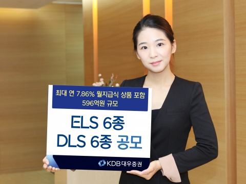 KDB대우증권, ELS 6종 DLS 6종 공모한다