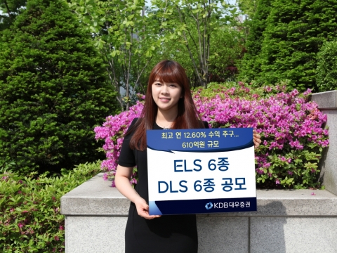 KDB대우증권, ELS 6종 DLS 6종 공모