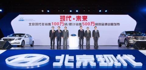 베이징현대, 중국 연판매 100만대 달성 쾌거