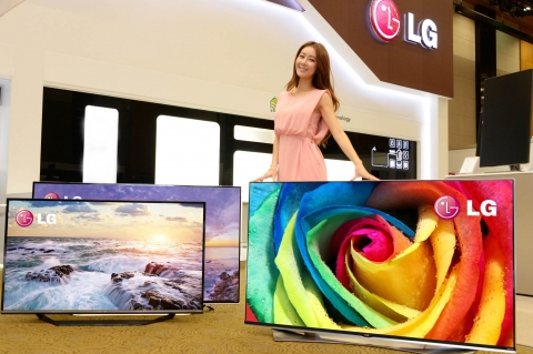 LG전자, 울트라HD TV 새 라인업 선보이다