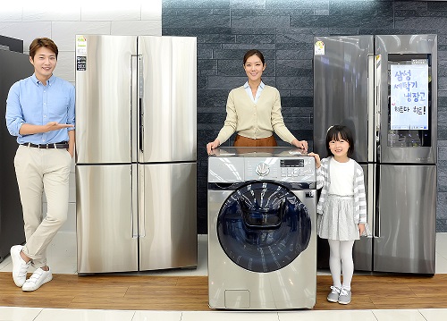 삼성전자 프리미엄 냉장고와 세탁기 완판행진