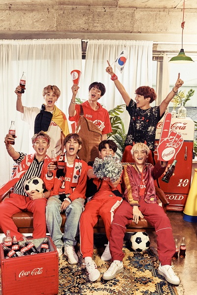 방탄소년단, 짜릿하게 월드컵을 응원한다