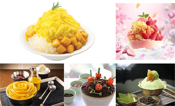 이색 토핑을 앞세운 빙수... 얼음으로 승부하는 빙수 대세