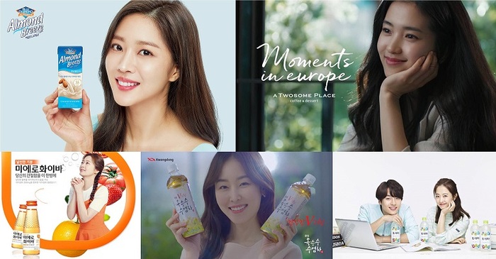 음료업계 광고모델 공식은 건강美, 상큼美 앞세운 여자모델!