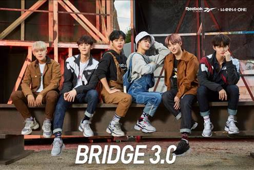 리복, 뉴트로 테마 스니커즈 2종 발매하며 워너원 화보 공개