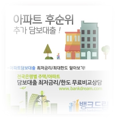 2019년 아파트 주택 추가담보대출 개인사업자 한도 조회방법
