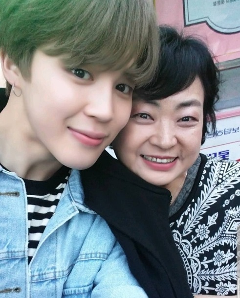 명품조연배우 옥주리, 방탄 ‘지민’ 다정한 투샷..‘모자관계 연상케하는 케미’