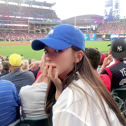 배우 신수현, 2019 MLB 올스타전 직접 관전