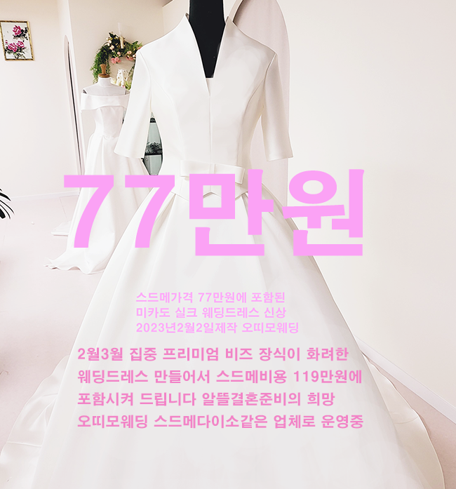 서울 라파엘웨딩 블랙라벨 신상 웨딩드레스 대여비85만원 정찰제 가격
