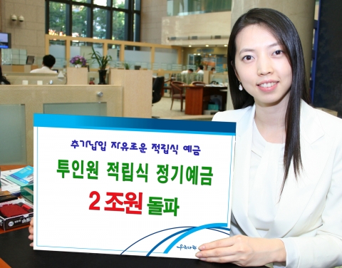 우리은행, \'투인원 적립식 정기예금\' 2조원 돌파