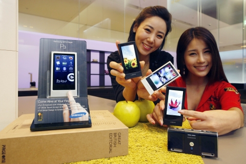 삼성 햅틱UI MP3 \'P3\', 해외서 상복