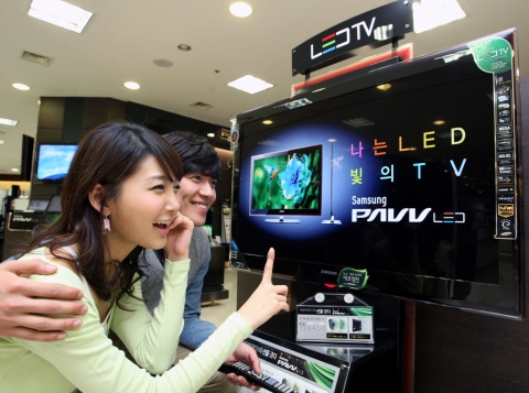 삼성전자, \'빛의 TV - LED TV\' 출시 후 판매 돌풍