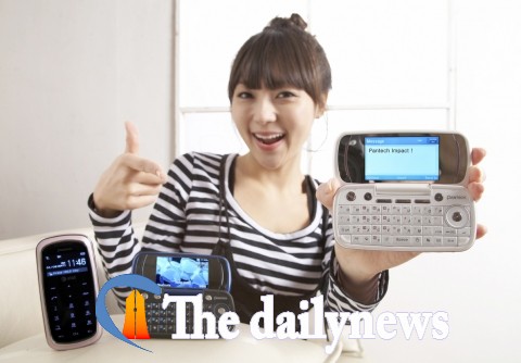 팬택, 젊은층 위한 가로폴더 메시징폰 ‘임팩트’ 美 출시