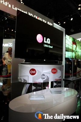 LG 3D OLED TV, CES 최고 제품 선정